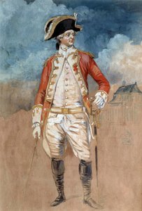 Hellängdsporträtt av Louis Stanislas Xavier av Frankrike, greve av Provence (blivande kung Ludvig XVIII) (1755-1824) Akvarell av Alexandre Moitte (1750-1828) Amiens från 1700-talet, Musee de Picardie av Alexandre Moitte