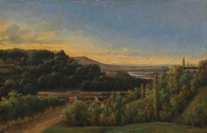 Utsikt över Saint-Cloud, nära Seine av Alexandre Pau de St. Martin