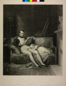 Frankrikes kejsare Napoleon I Bonaparte (mezzotint) av Alexandre Vincent Sixdeniers