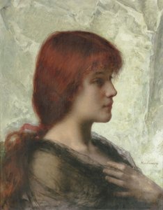 En Auburn skönhet av Alexei Alexevich Harlamoff
