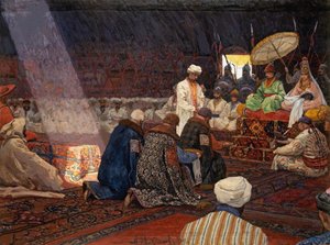 Vid den gyllene horden, 1907 av Alexei Fedotovich Maximov