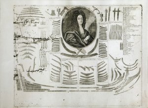 Porträtt av Ivan Mikhaylovich Golovin 1680-1737, mellan 1717 och 1720