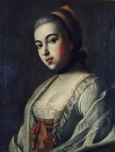 Porträtt av grevinnan Anna Vorontsova 1743-1769, 1761 av Alexei Petrovich Antropov