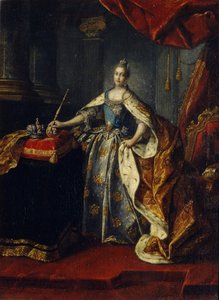 Porträtt av kejsarinnan Katarina II 1729-1796, 1762