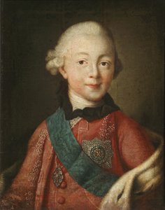 Porträtt av storhertig Pavel Petrovich 1754-1801, 1765