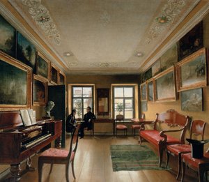 Interiör av en herrgård, 1830-tal