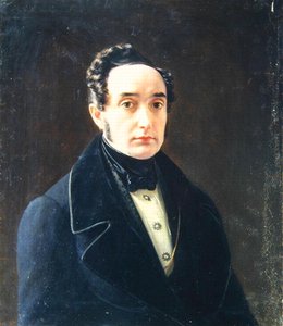 Porträtt av författaren Ivan Panayev (1812-62)