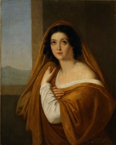Porträtt av prinsessan Yevdokia Avdotya Ivanovna Golitsyna, född Izmaylova 1794-1890, 1810-talet av Alexei Yegorovich Yegorov