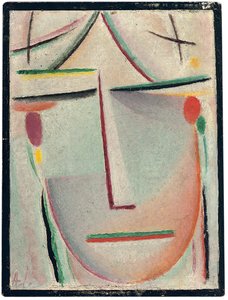 abstrakt huvud; Abstrakt huvud, ca 1921 av Alexej von Jawlensky