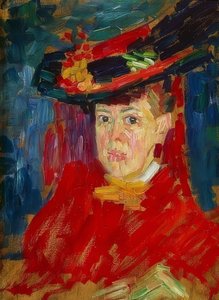 Porträtt av Marianne von Werefkin. Omkring 1906 av Alexej von Jawlensky