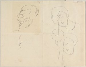 Bildnisskizze Kandinsky av Alexej von Jawlensky
