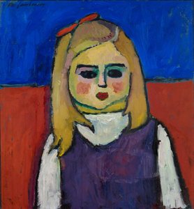 Barn, ca 1909 (olja på tempera på kartong) av Alexej von Jawlensky
