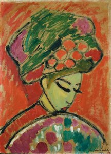 Flicka i turban av Alexej von Jawlensky