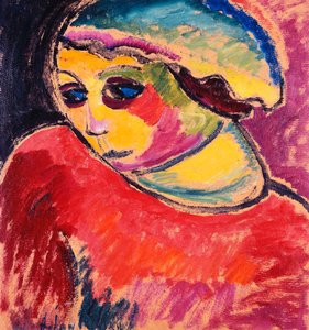 grön motorhuv; Grön motorhuv, 1911 av Alexej von Jawlensky
