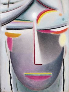 Huvud (Dark Buddha), ca 1927 (olja på duk nedlagd ombord)