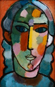 Head of Girl; Madchenkopf, ca. 1915-16 av Alexej von Jawlensky