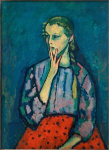 Porträtt av en flicka, 1909 av Alexej von Jawlensky