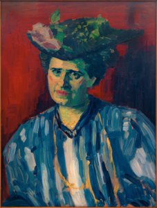 Porträtt av Hedwig Kubin av Alexej von Jawlensky