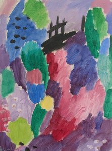 Roter Road, St. Prex. 1915 av Alexej von Jawlensky