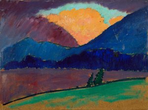Sommarkväll i Murnau av Alexej von Jawlensky
