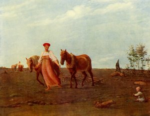 I det plöjda fältet. Våren, 1820-talet, 1965.