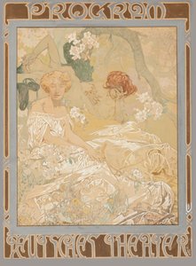 tysk lekstuga. Teaterprogrammet, 1908.