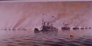 Spansk-amerikanska kriget 1898, slaget vid Manila Bay av Alfonso Sanz