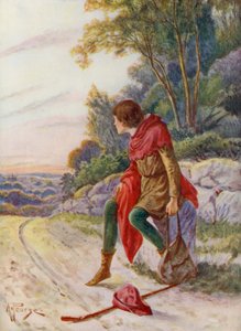Merrie England: Dick Whittington (färglitografi)