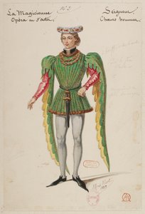 Halévy - La magicienne - kostymmodeller av Alfred Albert - 02. Seigneur, manskör av Alfred Albert
