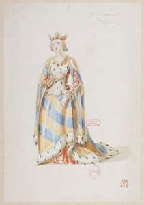 Halévy - La magicienne - kostymmodeller av Alfred Albert - 05. Mme Gueymard, 2:a kostymen av Alfred Albert