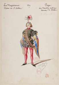 Halévy - La magicienne - kostymmodeller av Alfred Albert - 09. Sidan. Åtta extramaterial av Alfred Albert