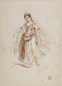 Halévy - La magicienne - kostymmodeller av Alfred Albert - 10. älvor, damkör