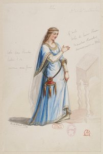 Halévy - Trollkarlen - kostymmodeller av Alfred Albert - 22 (Mélusine) av Alfred Albert