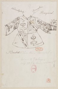 Halévy - La magicienne - kostymmodeller av Alfred Albert - 33. Herrarna Bouqueval, Barbat av Alfred Albert