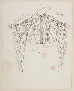 Halévy - La magicienne - kostymmodeller av Alfred Albert - 34. Herrarna Fosez, Dupuis, Ponceau av Alfred Albert