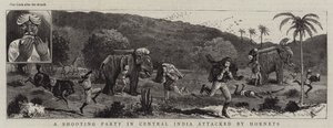 Ett skytteparti i centrala Indien attackerats av bålgetingar av Alfred Chantrey Corbould