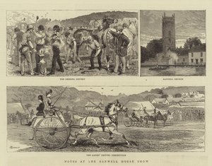 Anteckningar på Banwell Horse Show av Alfred Chantrey Corbould