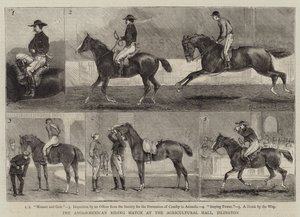 Den anglo-mexikanska ridmatchen i Agricultural Hall, Islington av Alfred Chantrey Corbould