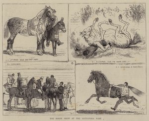 Horse Show på Alexandraparken av Alfred Chantrey Corbould