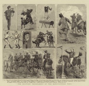 Militärturneringen vid Lantbrukshallen av Alfred Chantrey Corbould