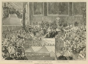 Royal Courts of Justice: Lunch i mitttemplet av Alfred Chantrey Corbould