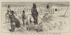 Zulukriget, Dabulamanzi, kungens halvbror och hans medhjälpare av Alfred Chantrey Corbould