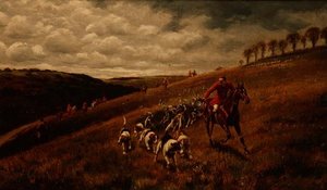 Täck dem på (olja på duk) av Alfred Charles Havell