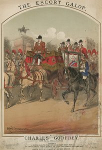 Musikmusik till The Escort Galop av Charles Godfrey av Alfred Concanen