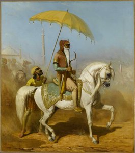 Porträtt av Maharaja Ranjit Singh.