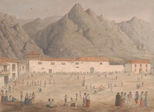 Torg i byn Los Silos, Teneriffa