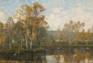 Den sömniga floden Somme av Alfred East