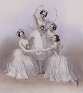 The Celebrated Pas De Quatre komponerad av Jules Perrot, som dansad på Her Majesty