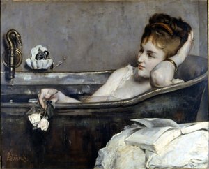 Alfred Stevens: ”The bath” 1867. National Museum of Compiègne av Alfred Emile Stevens