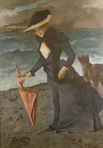 Vid havet, 1891 av Alfred Emile Stevens